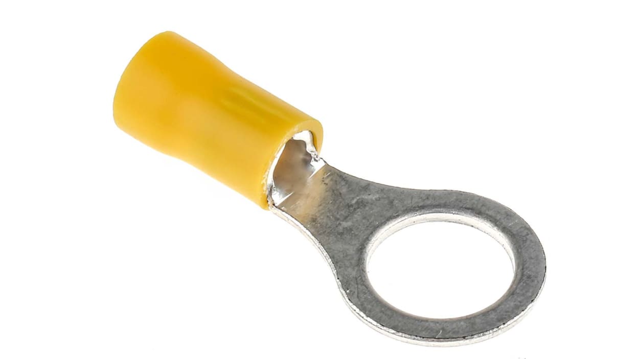 DBG Insulated Crimp M10 Ring Terminal 0.5-1.5mm Red 100 Pack